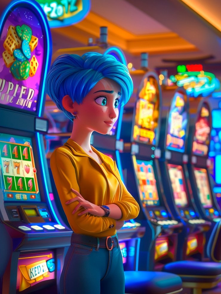 Live dealer baccarat table streamed to mobile phone on slot asian4d